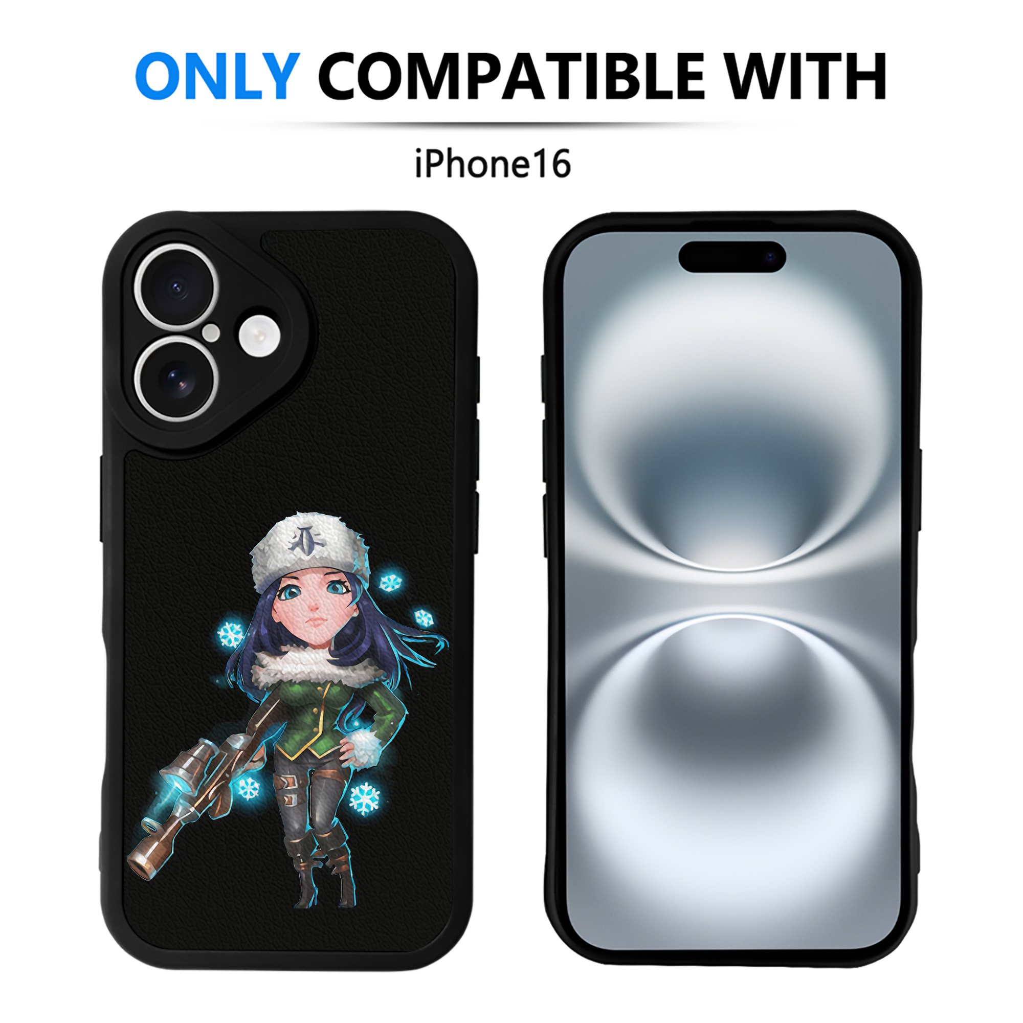 （画像用） リーグ・オブ・レジェンド League of Legends LOL 【iPhone 16シリーズ対応】シリコンスマホケース（レザー調） 材質：シリコン